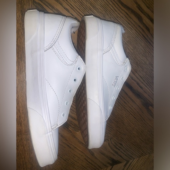 Little Boys White Vans - Picture 3 of 5